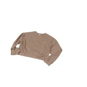 Standing Tree Beige Crewneck Sweatshirt Small Logo Casual Comfort Women M